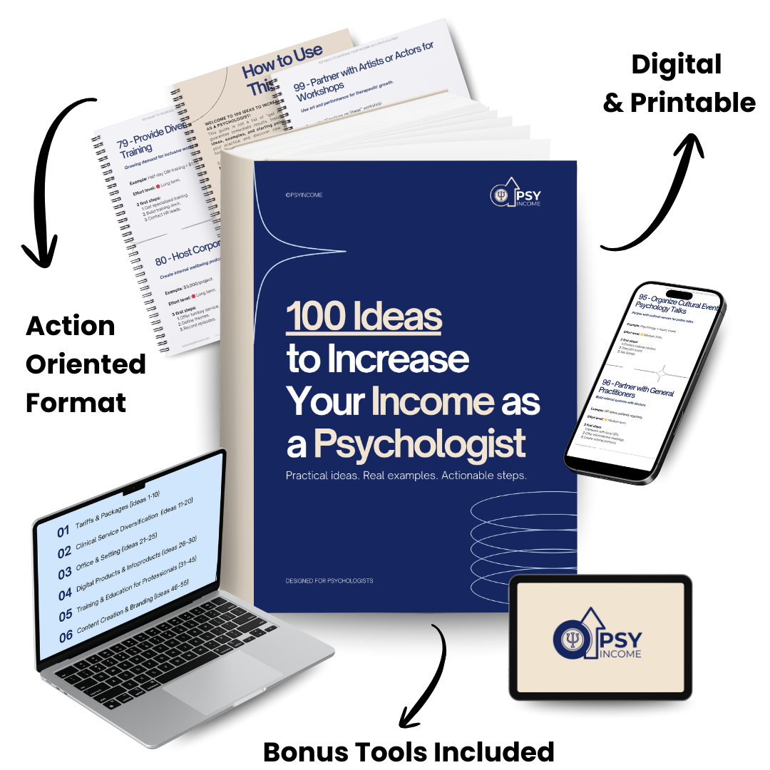 100 Ideas to Increase Your Income as a Psychologist